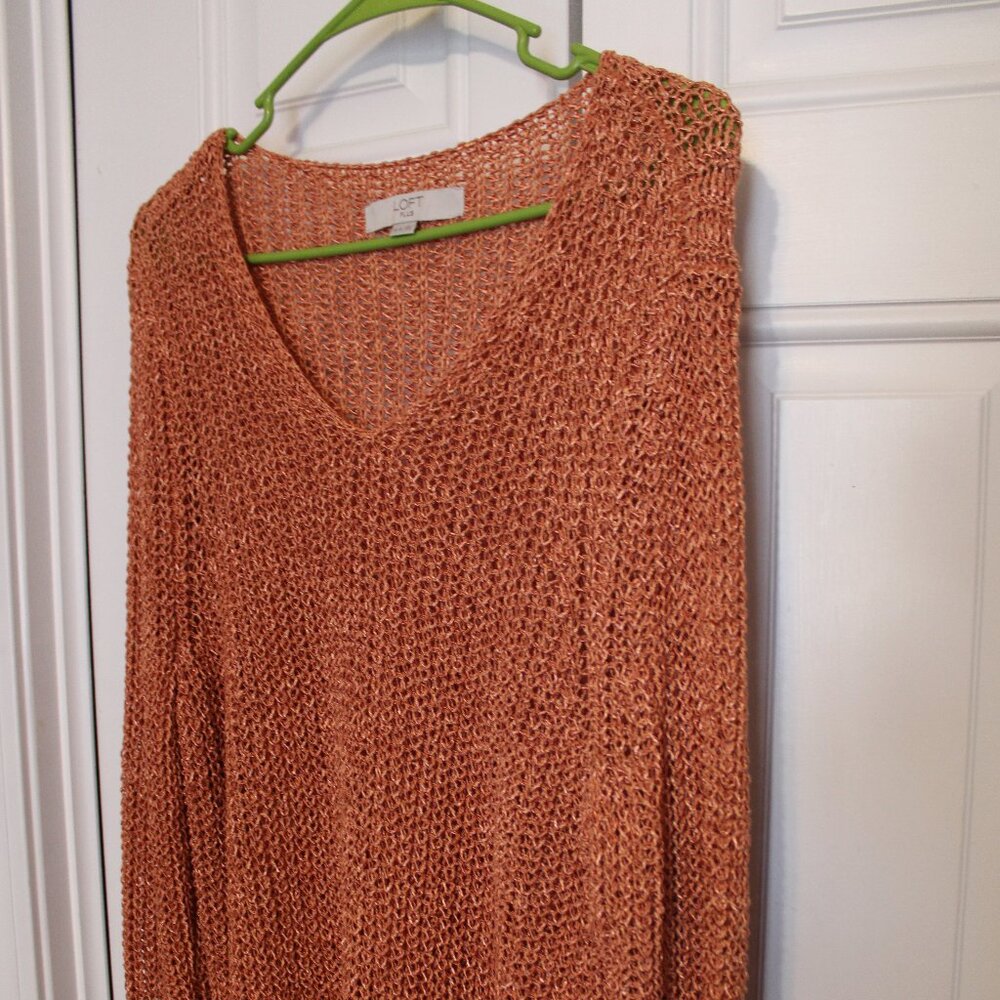 Loft coral sweater 16/18
